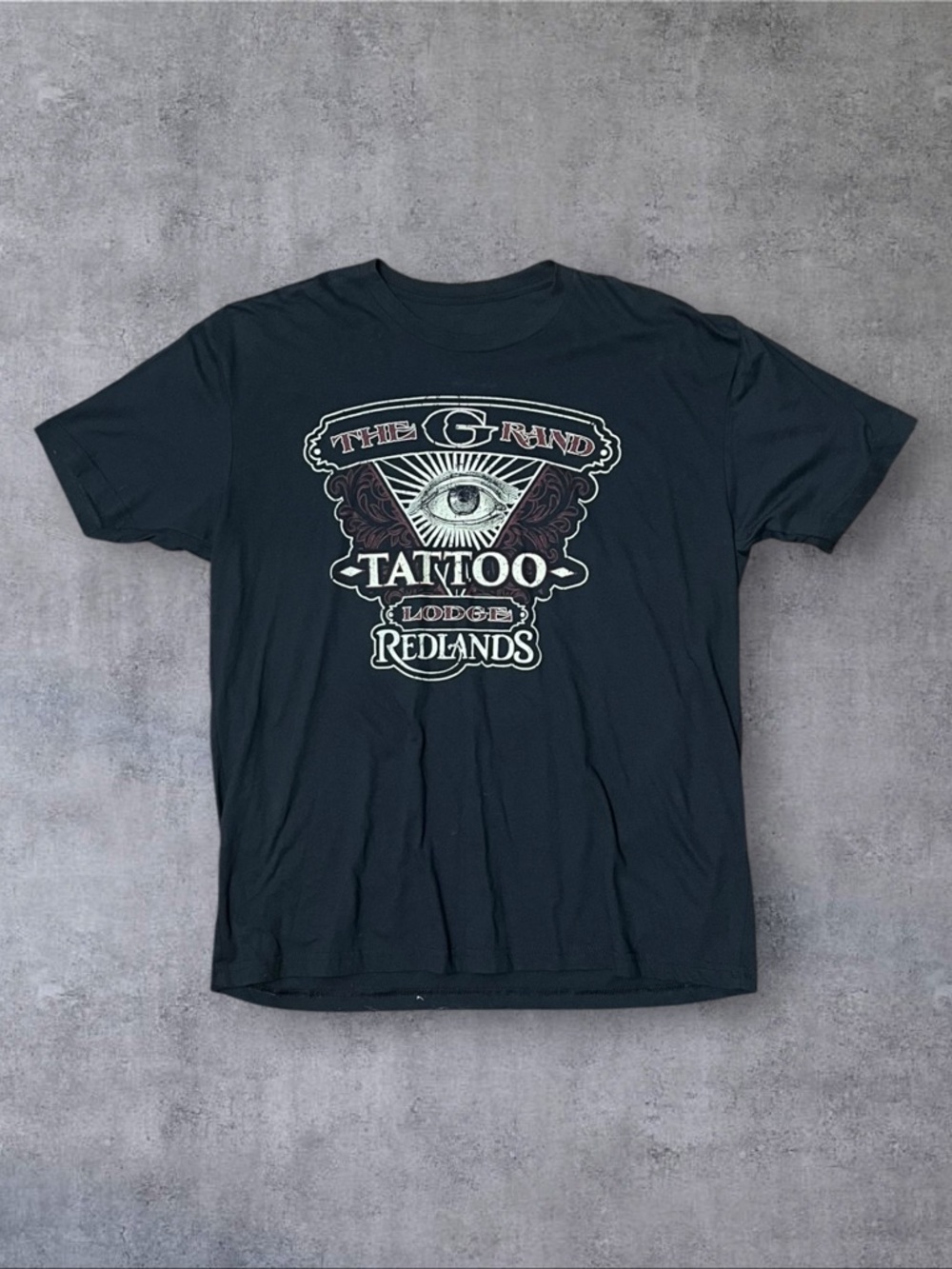 Grand Tattoo Lodge Redlands All Seeing Eye Sz L Graphic T-Shirt